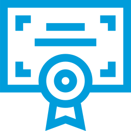 blue qualification icon