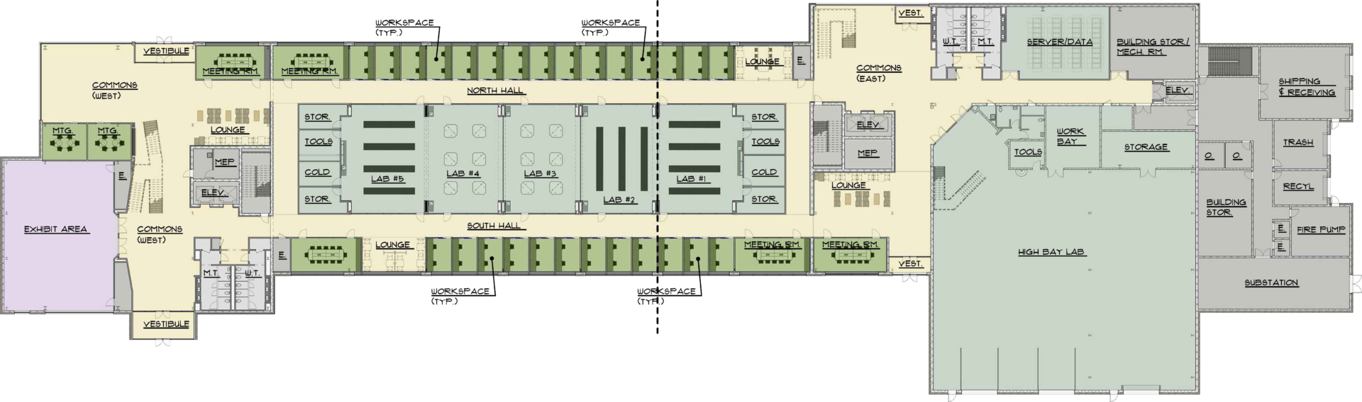 First floor plan of Lawrence Technical University