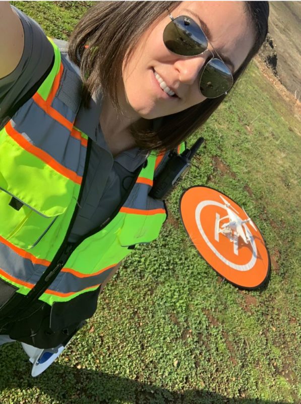 Jocelyn Correa selfie in the field