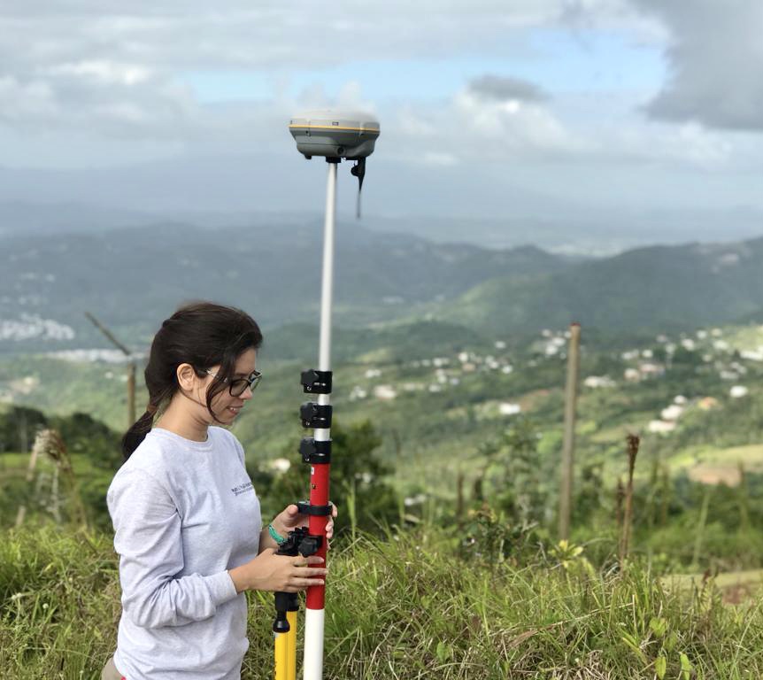 Ruth L. Trujillo Rodriguez working out in the field